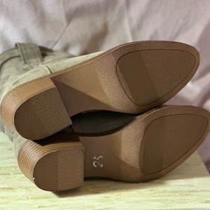 Coastal Cowgirl Western Boots Kensie Narsi Tan Brown Suede Women's Sz 7 Booties